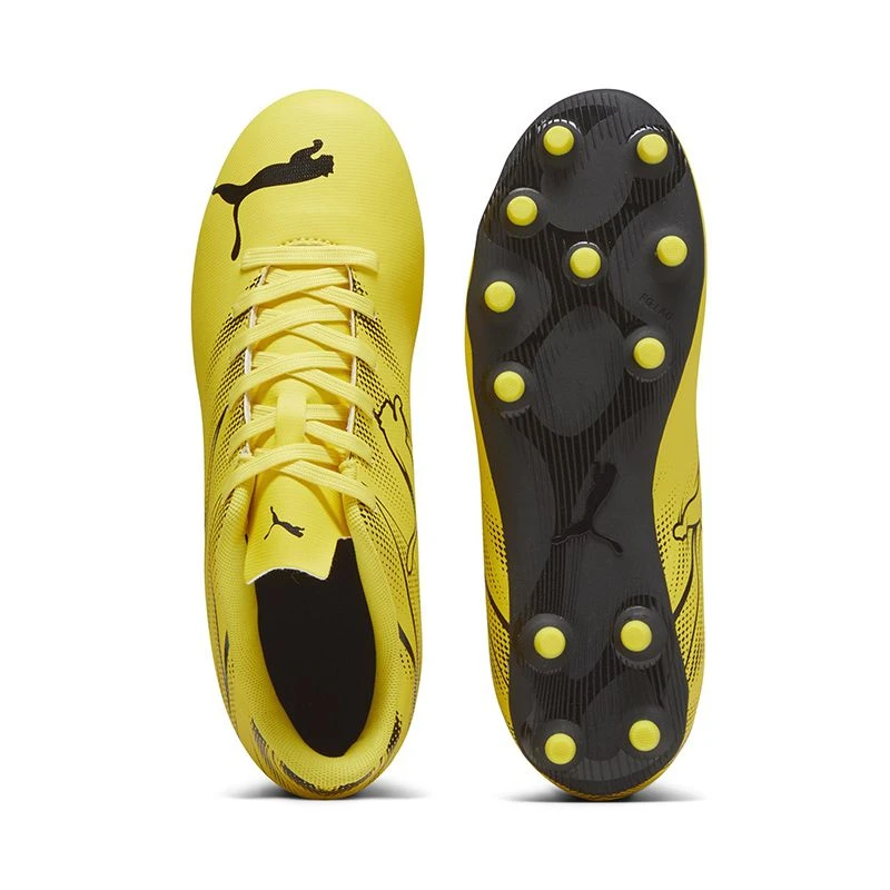Puma Attacanto FG/AG Kids' Football Boots Yellow / Black 7 Puma Attacanto FG/AG Kids' Football Boots Yellow / Black - Image 5