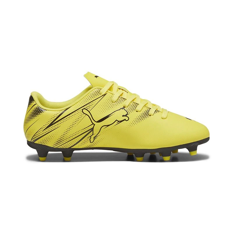 Puma Attacanto FG/AG Kids' Football Boots Yellow / Black 4 Puma Attacanto FG/AG Kids' Football Boots Yellow / Black - Image 2