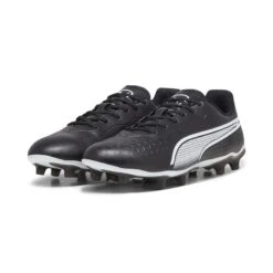 Puma King Match Play FG/AG Men's Football Boots Black / White -Skechers Store 107570 01