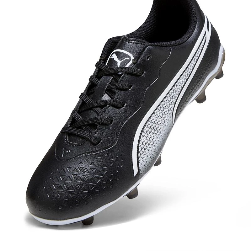 Puma King Match Play FG/AG Youth Football Boots Black / White 6 Puma King Match Play FG/AG Youth Football Boots Black / White - Image 4