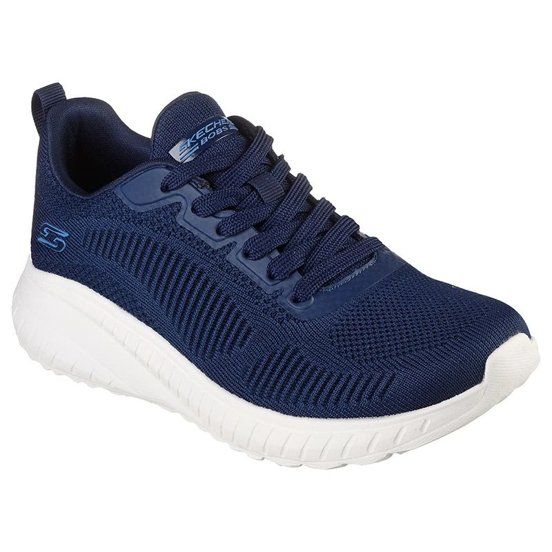 Skechers Women's Bobs Sport Squad Chaos - Face Off Runners Navy / White 5 Skechers Women's Bobs Sport Squad Chaos - Face Off Runners Navy / White - Image 3