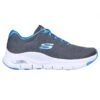 Skechers Women's Arch Fit Big Appeals Charcoal / Blue -Skechers Store 149057 ccbl e large