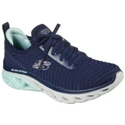 Skechers Women's Glide Step Sport Level Up Trainers Navy / Aqua -Skechers Store 149553 nvaq large