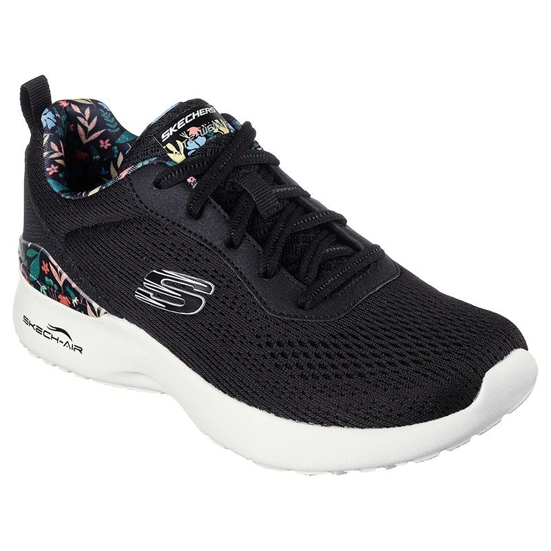 Skechers Women's Air Dynamight Laid Out Runners Black / Floral 5 Skechers Women's Air Dynamight Laid Out Runners Black / Floral - Image 3
