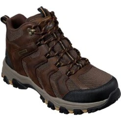 Skechers Men's Selmen Relodge Hiking Boots Chocolate / Dark Brown -Skechers Store 204076 cdb large
