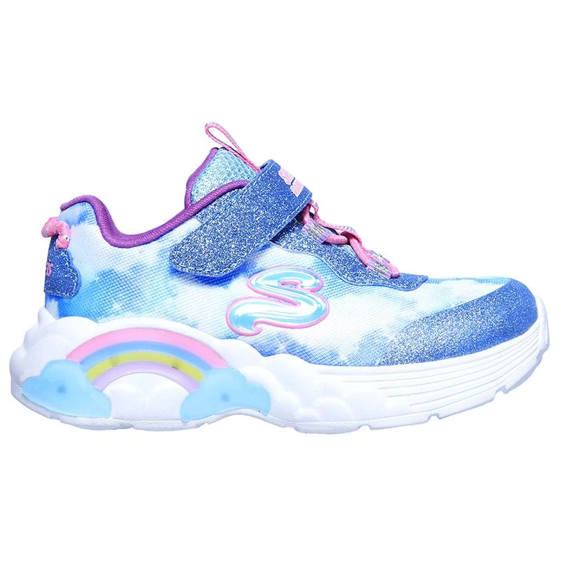 Skechers Kids' S Slights : Rainbow Racer Junior Runners Blue 3 Skechers Kids' S Slights : Rainbow Racer Junior Runners Blue