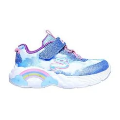Skechers Kids' S Lights: Rainbow Racer Infant Runners Blue