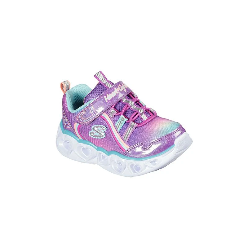 Skechers Kids' Hearts Lights Rainbow Lux Infant Runners Purple / Multi 3 Skechers Kids' Hearts Lights Rainbow Lux Infant Runners Purple / Multi