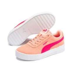 Puma Kids' Carina Youth Runners Peach Parfait / Purple 10 Puma Kids' Carina Youth Runners Peach Parfait / Purple -Skechers Store 370532 02