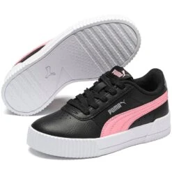 Puma Kids' Carina L Junior Runners Black / Peony -Skechers Store 370678 08