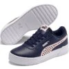 Puma Kids' Carina Runner Heart Youth Runners Peacoat / Rosewater