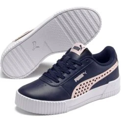 Puma Kids' Carina Runner Heart Junior Runners Peacoat / Rosewater