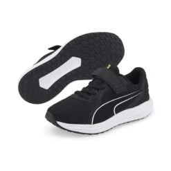 Puma Kids' Twitch Runner Junior Sneakers Black / White -Skechers Store 384538 01
