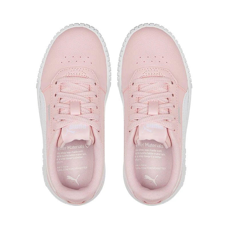 Puma Kids' Carina 2.0 Junior Sneakers Almond Blossom / White / Silver 6 Puma Kids' Carina 2.0 Junior Sneakers Almond Blossom / White / Silver - Image 4
