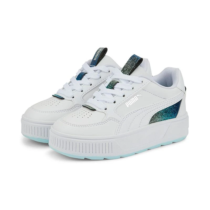 Puma Kids' Karmen Rebelle Night Out Junior Sneakers White / Light Aqua 5 Puma Kids' Karmen Rebelle Night Out Junior Sneakers White / Light Aqua - Image 3