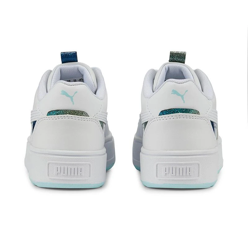 Puma Kids' Karmen Rebelle Night Out Junior Sneakers White / Light Aqua 6 Puma Kids' Karmen Rebelle Night Out Junior Sneakers White / Light Aqua - Image 4