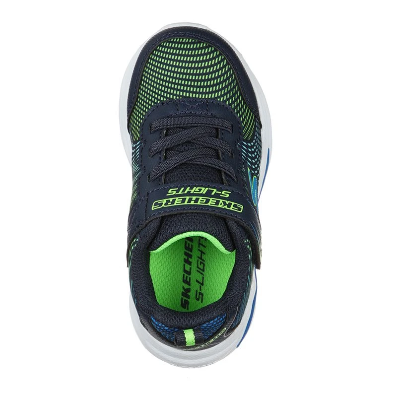 Skechers Kids' S Lights: Erupters IV Infant Runners Navy / Lime 6 Skechers Kids' S Lights: Erupters IV Infant Runners Navy / Lime - Image 4