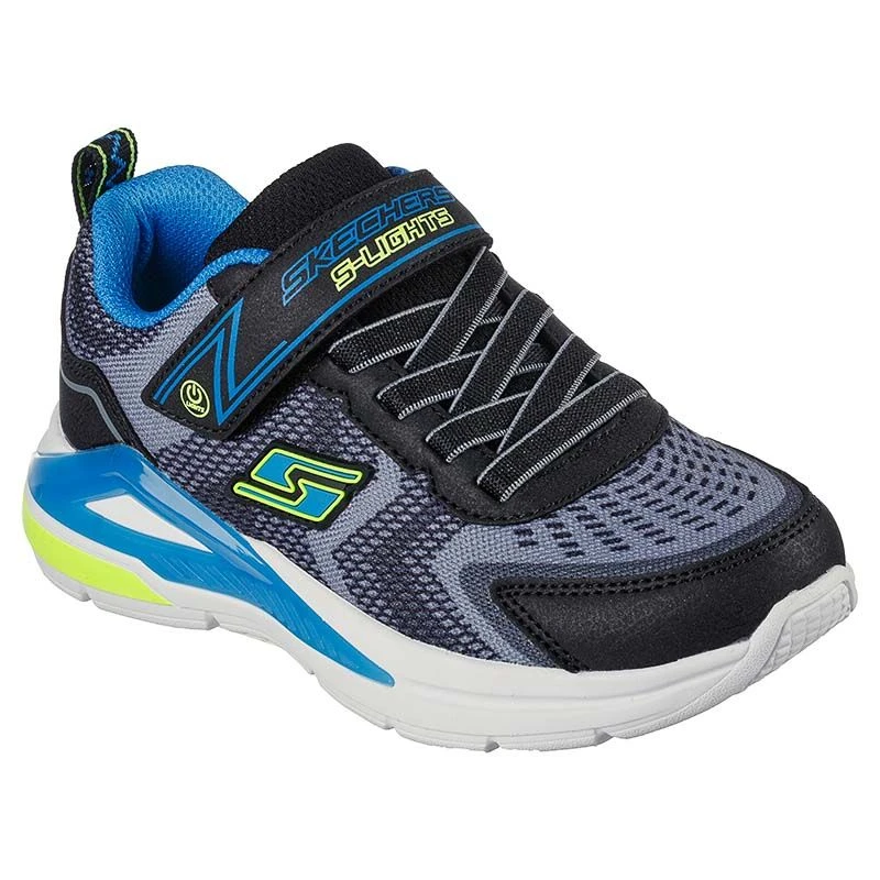 Skechers S Lights Tri-Namics Junior Runners Black / Charcoal 5 Skechers S Lights Tri-Namics Junior Runners Black / Charcoal - Image 3