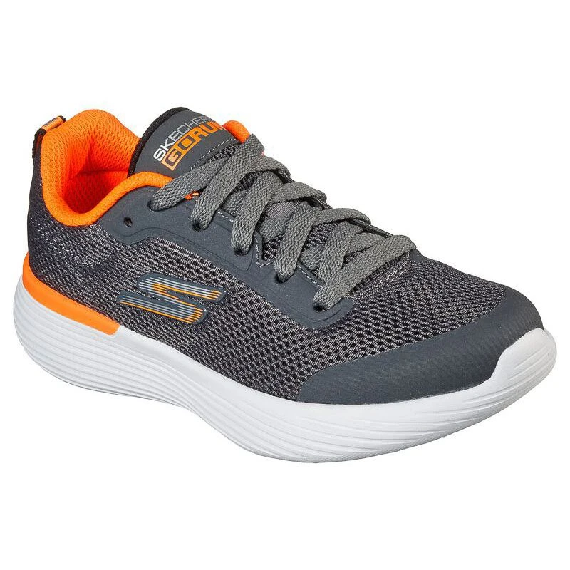 Skechers Kids' Go Run 400 V2 - Omega Youth Runners Charcoal / Orange 5 Skechers Kids' Go Run 400 V2 - Omega Youth Runners Charcoal / Orange - Image 3
