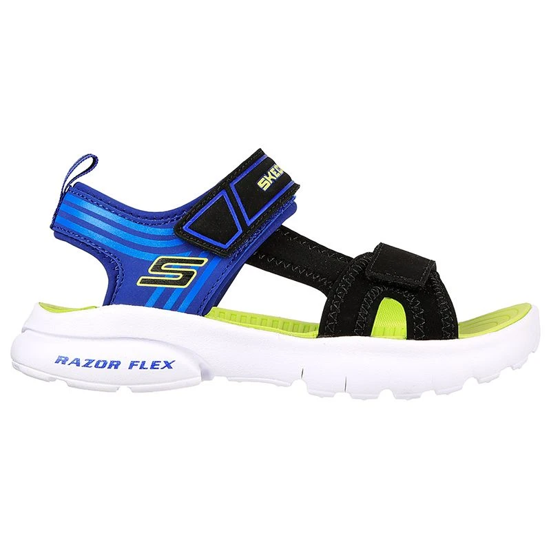 Skechers Kids' Razor Splash Junior Sandals Blue / Black / Lime 3 Skechers Kids' Razor Splash Junior Sandals Blue / Black / Lime