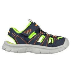 Skechers Kids' Relix Valder Junior Closed Sandals Navy / Lime