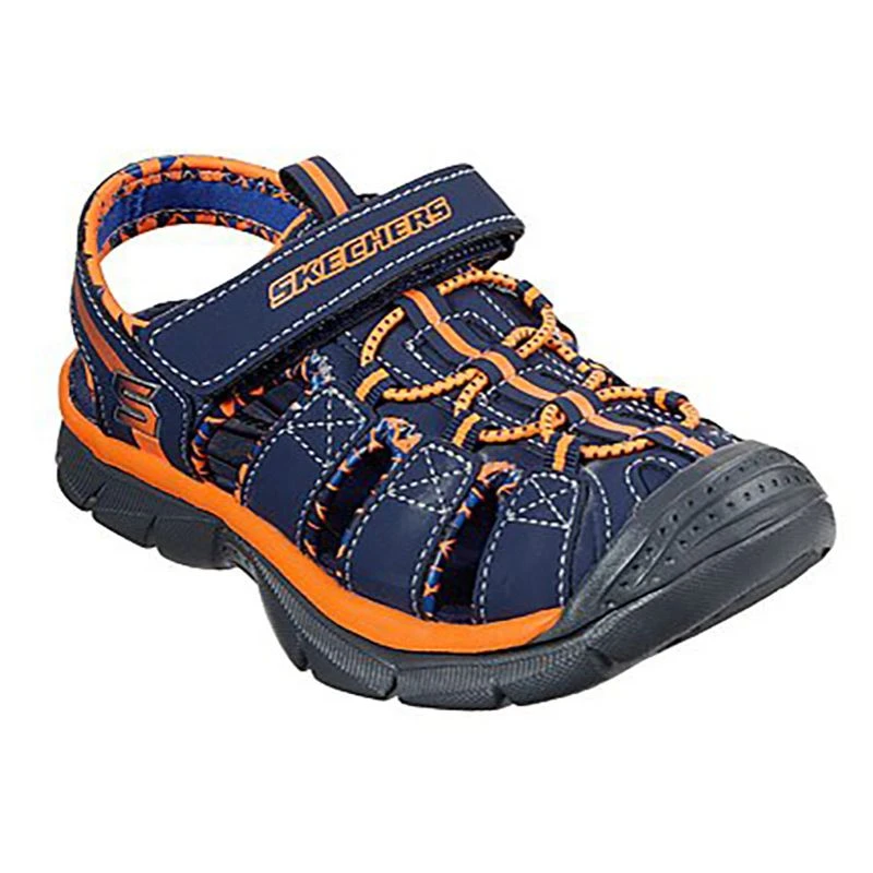 Skechers Kids' Relix Trophix Junior Sandals Navy / Orange 3 Skechers Kids' Relix Trophix Junior Sandals Navy / Orange