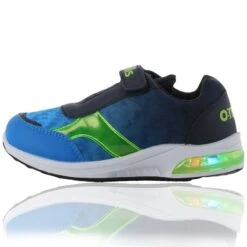 Dash Velcro Light Up Junior Trainers Royal Camo