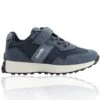 Fionn Velcro Retro Junior Trainers Navy / Blue