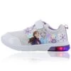 Frozen Elsa & Anna Light Up Trainers White / Silver