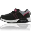 Laura Velcro Junior Trainers Black / Fuschia