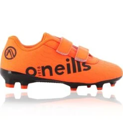 Mamba Firm Ground Velcro Football Boots Pre-School Orange / Black