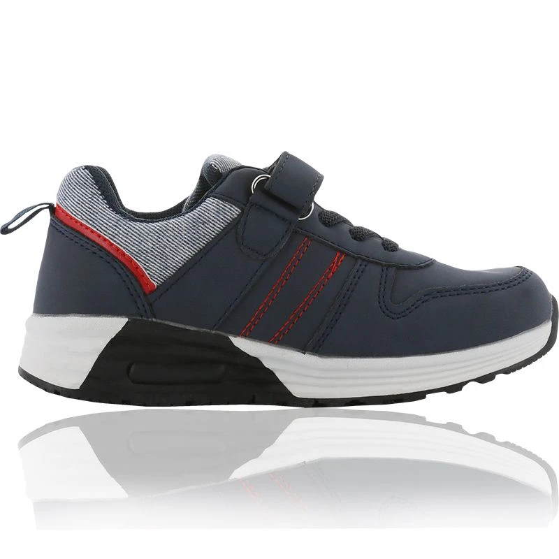 Rex Velcro Junior Trainers Navy / Red 4 Rex Velcro Junior Trainers Navy / Red - Image 2