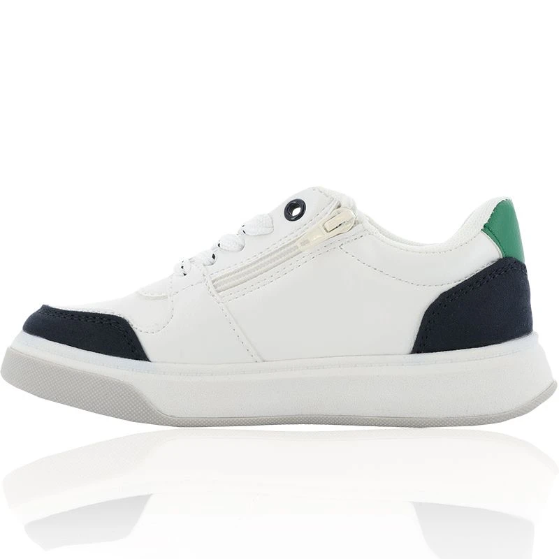 Rian Junior Trainers White / Navy / Green 4 Rian Junior Trainers White / Navy / Green - Image 2