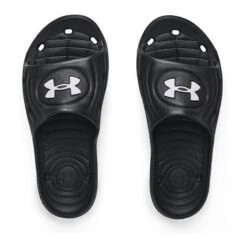 Under Armour Locker IV Kids' Sliders Black / White -Skechers Store s7.3023787 001 toe