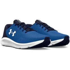 Under Armour Men's Charged Pursuit 3 Running Shoes Victory Blue / Midnight Navy / White -Skechers Store s7.3024878 402 pair 1