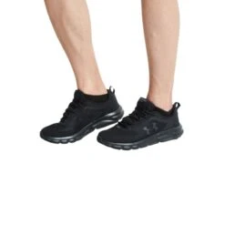 Under Armour Men's Charged Assert 9 Running Shoes Black -Skechers Store s7.v5 3024590 003 sidedet em